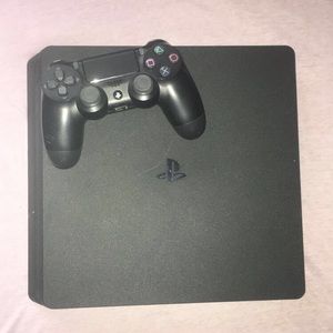 PlayStation 4, with controller